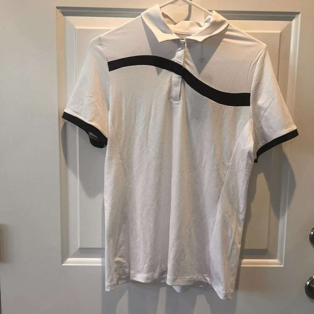 Callaway Black and White Color Block Women’s Golf Polo Size M NWT | Activewear - Picture 2 of 6